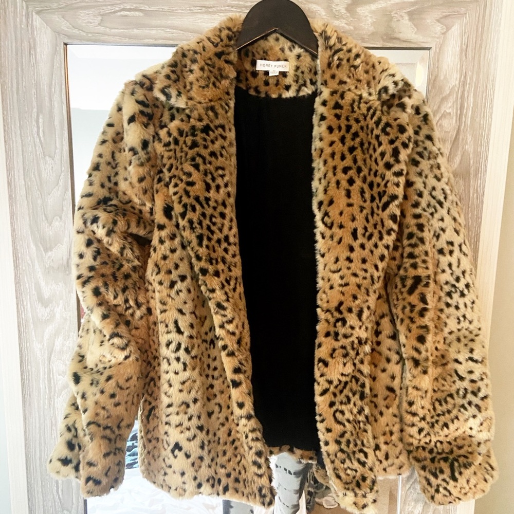 Honey Punch Leopard Jacket